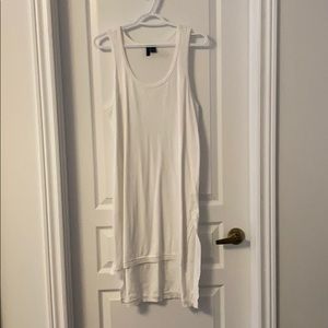 White asymmetrical dress